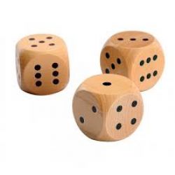*25 DÉS EN BOIS